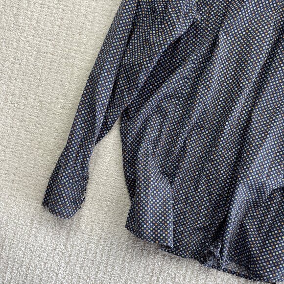 Soul of London Colorful Floral AOP Cotton Semi-Fitted Shirt Men’s XL 17.5 Dress - Picture 13 of 14